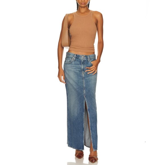 AGOLDE Leif Slung Denim Skirt Jean Size 28